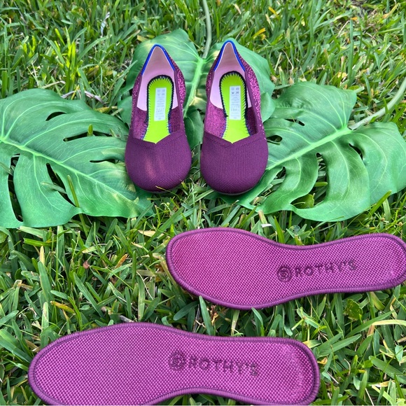 Rothy’s The Flat Fig Python Shoes size 8.5 - Picture 4 of 5